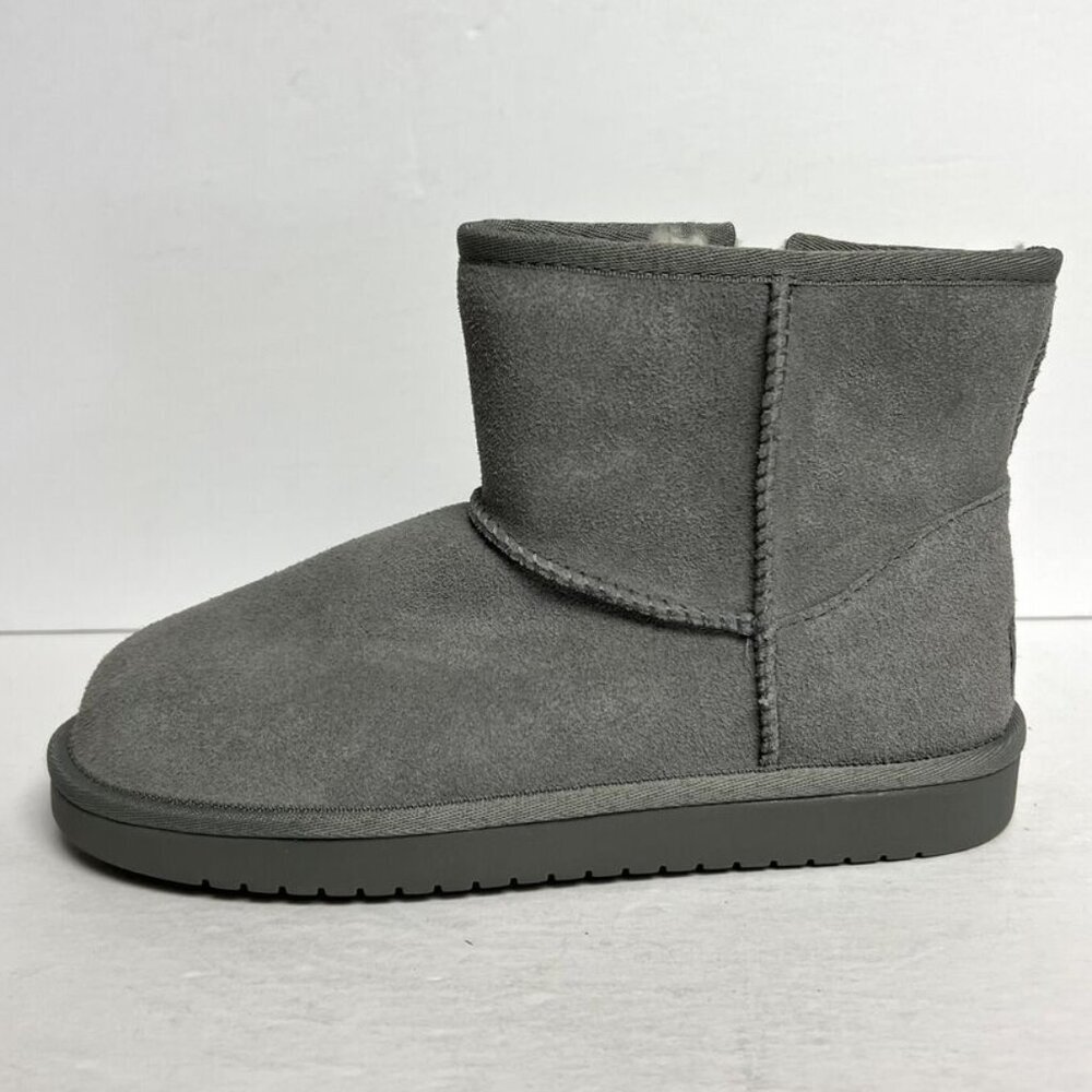 Koolaburra Big Kids' Koola Mini Boot Gray, Girls' Size 3 M